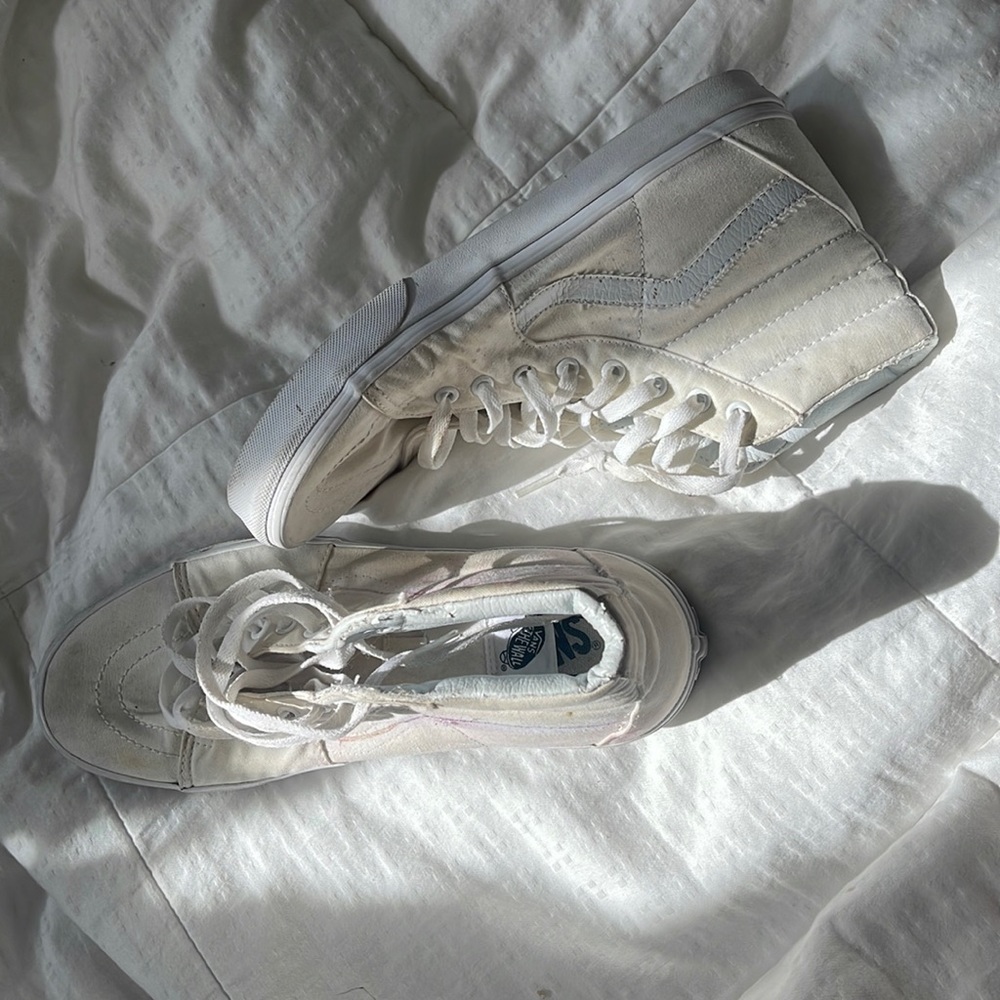 white high top vans!